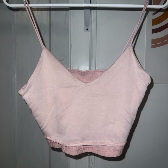 Pink Ribbed Crop Too - Picture 3 of 4